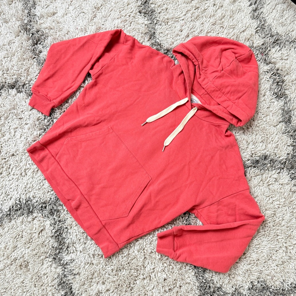Outerknown Second Spin Organic Cotton Hoodie, Cranberry - Picture 4 of 6